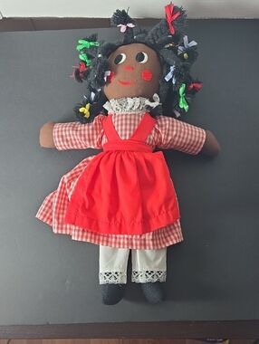 Gambina Doll Ninkie 16" Cloth Doll New Orleans African American Folk Art